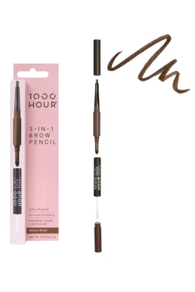 1000 HOUR 3 in 1 Brow Pencil Medium Brown