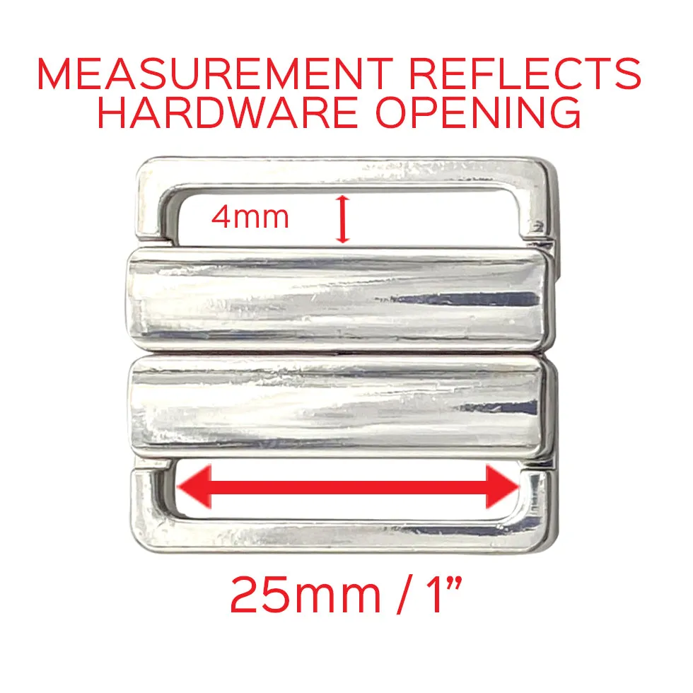 1" (25mm) Metal Front Closures