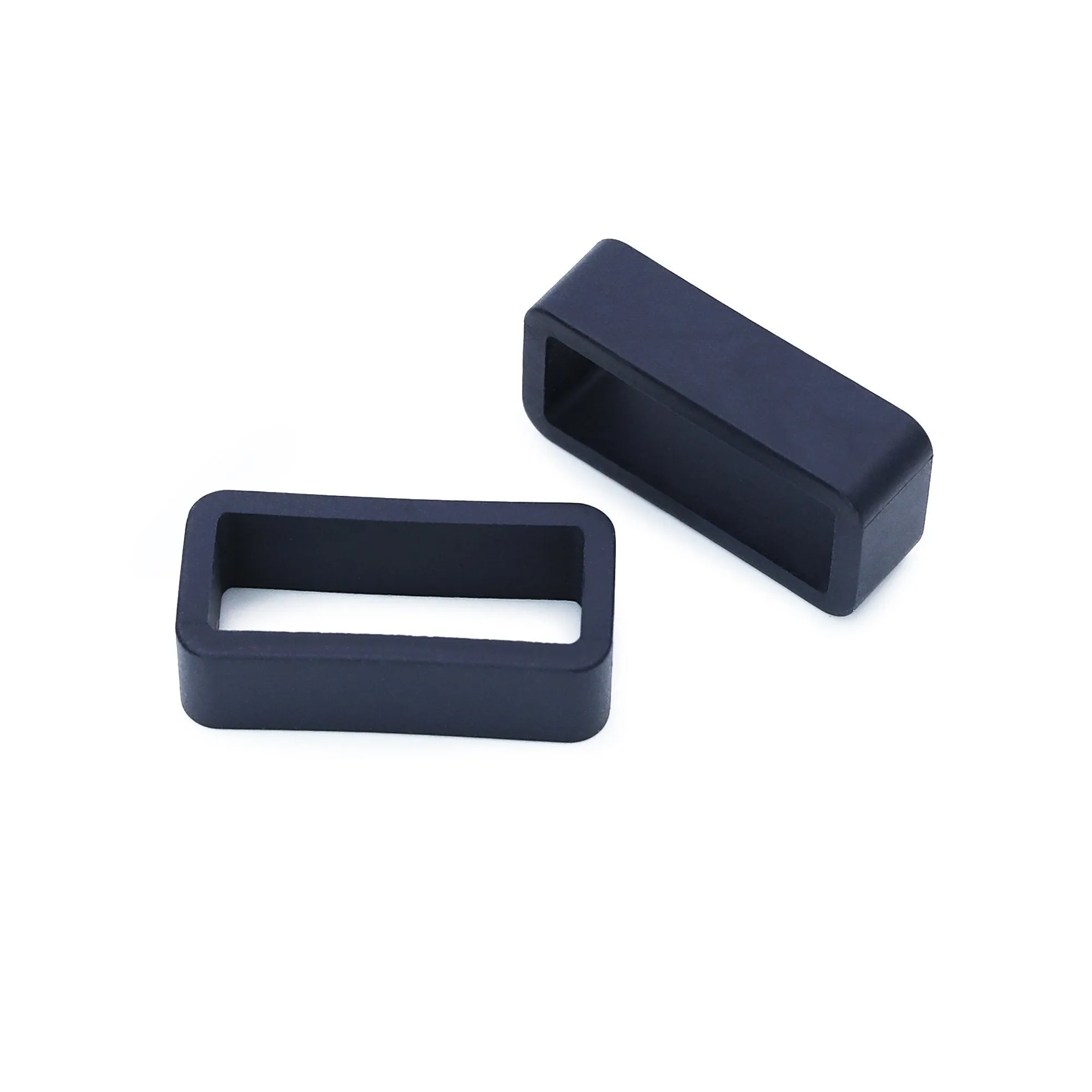 22mm Crafter Blue - Dark Blue Rubber Curved Lug Watch Strap for TUD BB M79230, PVD Black Buckle