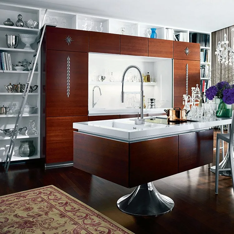AXOR Starck Semi-Pro Kitchen Faucet with Pull-Out Spring Spout and Locking Spray Diverter