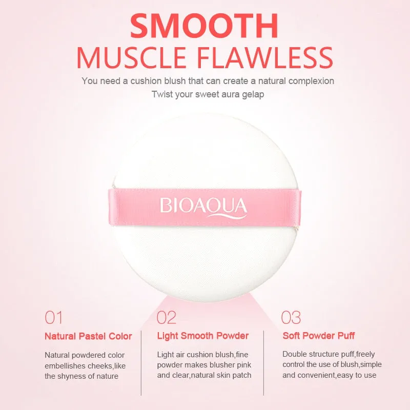 BIOAQUA Cushion Blusher Palette Nude Makeup Mineral Blush Bronzer Powder New Cosmetics Sleek Maquiagem Korean Make Up