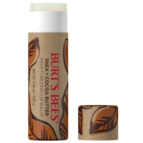 Burt's Bees Shea   Cocoa Butter Paper Tube Lip Balm in Blister Box 0.34 oz. Lip Balm