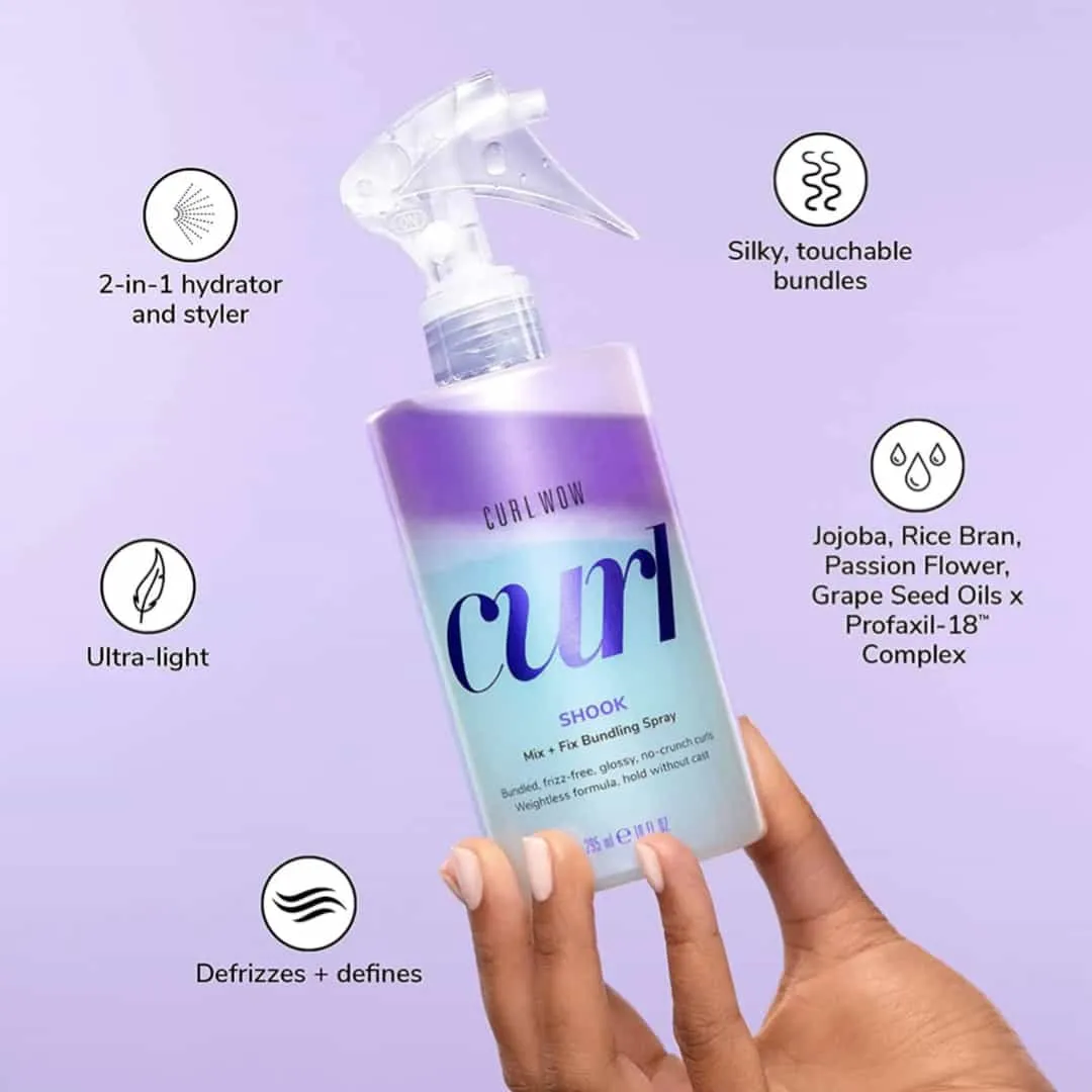 COLOR WOW CURL Shook Mix   Fix Bundling Curly Hair Spray