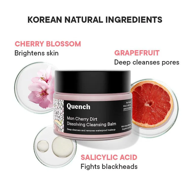Dirt Dissolving Daily Cleansing Balm with Cherry Blossom Radiance (Pack of 2)