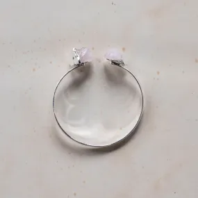 Elements Bracelet Rose Quartz Silver