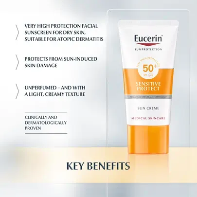 Eucerin Sensitive Protect Sun Cream SPF50 