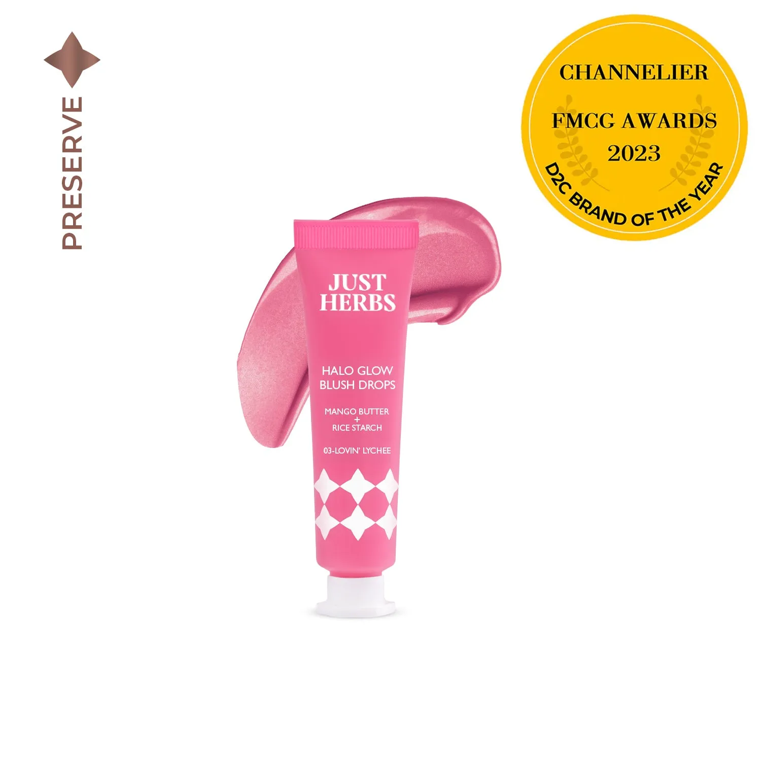Halo Glow Blush Drops with Mango Butter & Rice Starch : 10 ml
