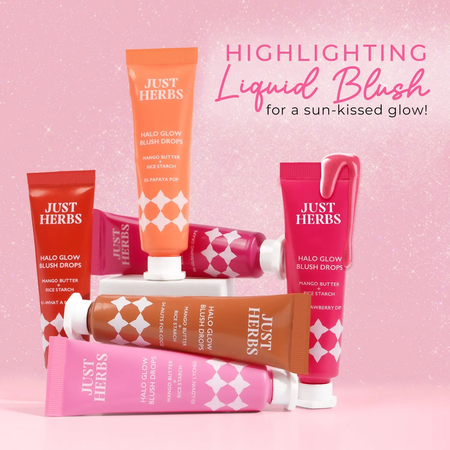 Halo Glow Blush Drops with Mango Butter & Rice Starch : 10 ml
