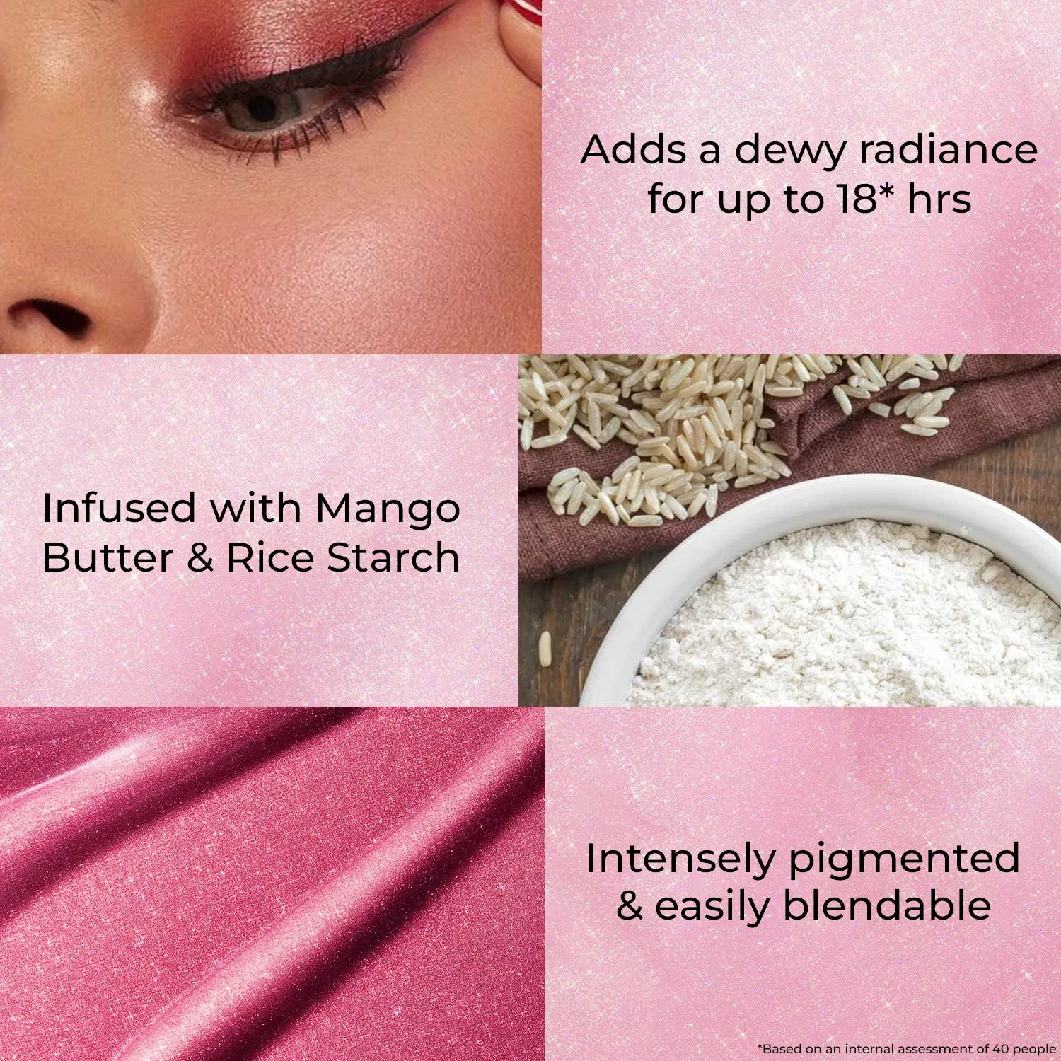 Halo Glow Blush Drops with Mango Butter & Rice Starch : 10 ml