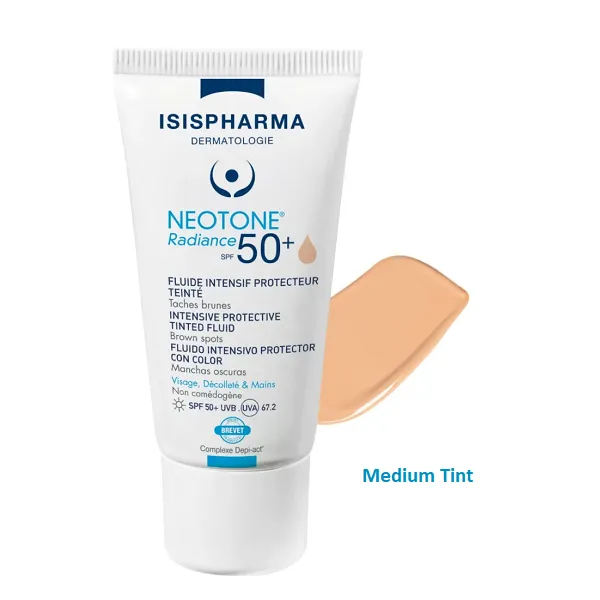 Isispharma - Neotone Radiance SPF50  Intensive Tinted Fluid Medium