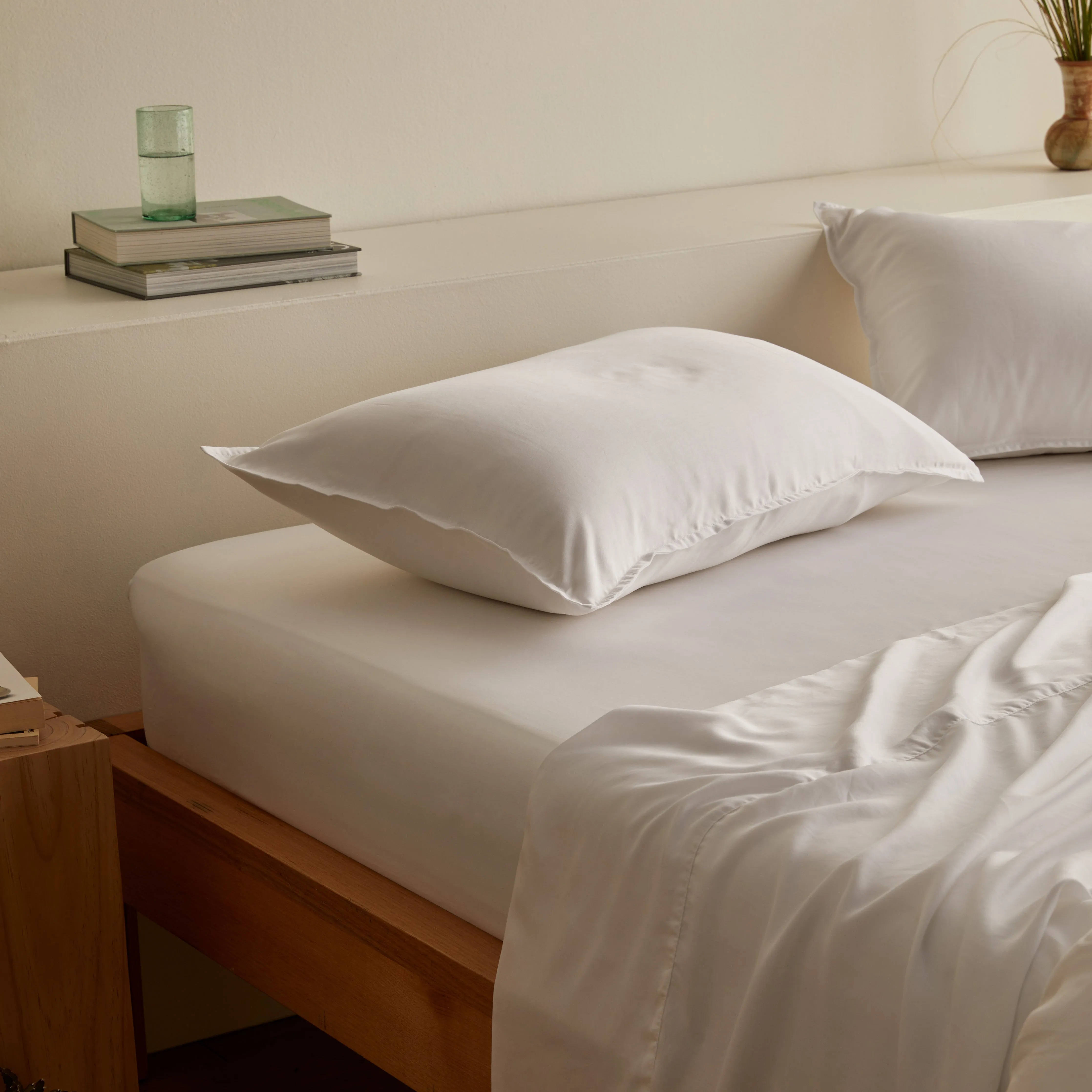 Kane Bamboo - White Fitted Sheet