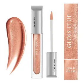 Love earth lip gloss (gold glam)