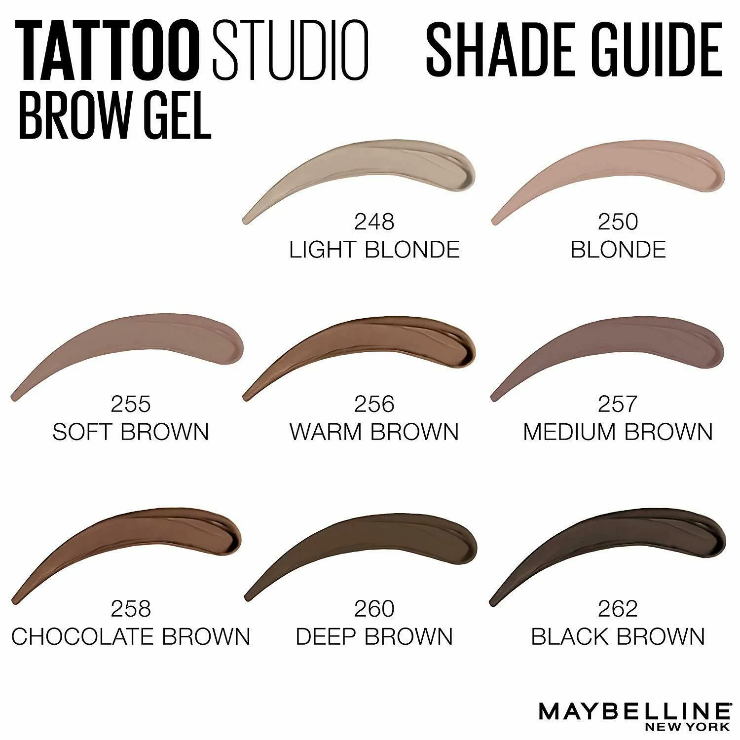 MAYBELLINE NEW YORK "TATTOO STUDIO BROW GEL"