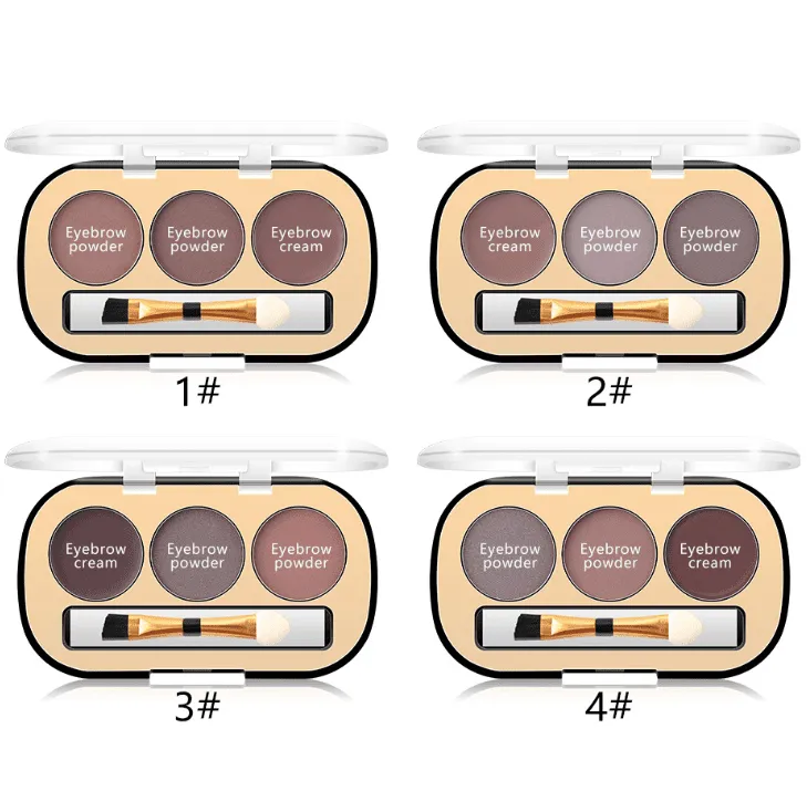 Miss Rose 3 Colors Eyebrow Powder