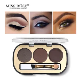 Miss Rose 3 Colors Eyebrow Powder