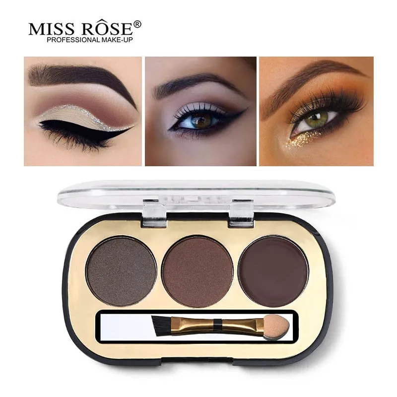 Miss Rose 3 Colors Eyebrow Powder