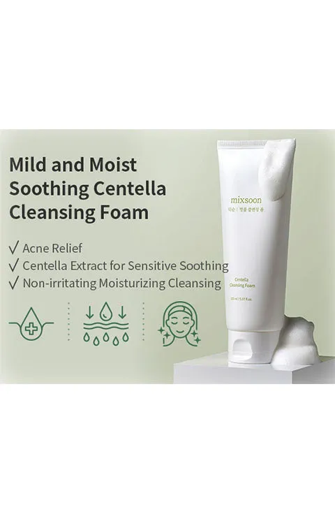 mixsoon Centella Cleansing Foam 5.07 fl oz/ 150ml