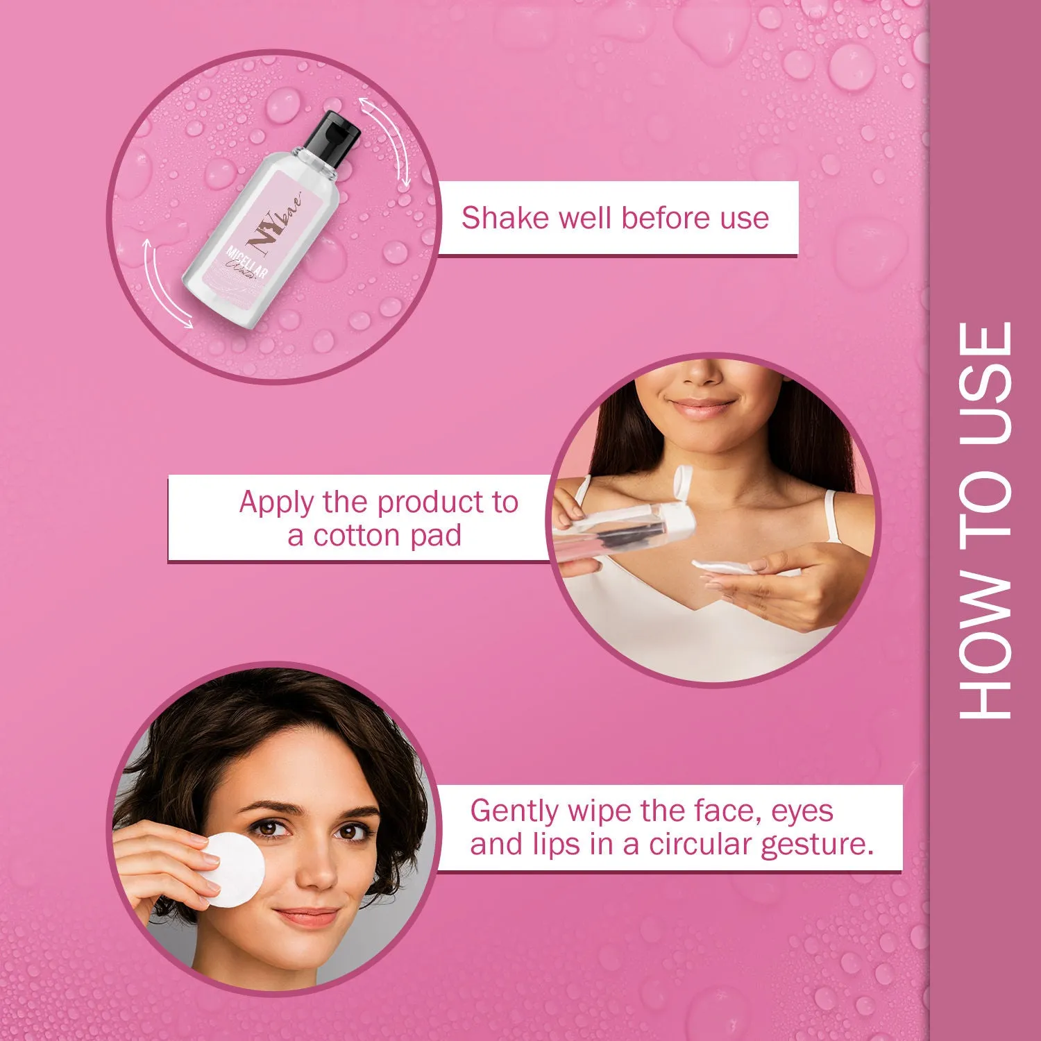 NY Bae Micellar Water (100 ml) | 2 in 1 Cleanser & Remover | Removes Makeup, Dirt & Oil | Hydrating | All Skin Types