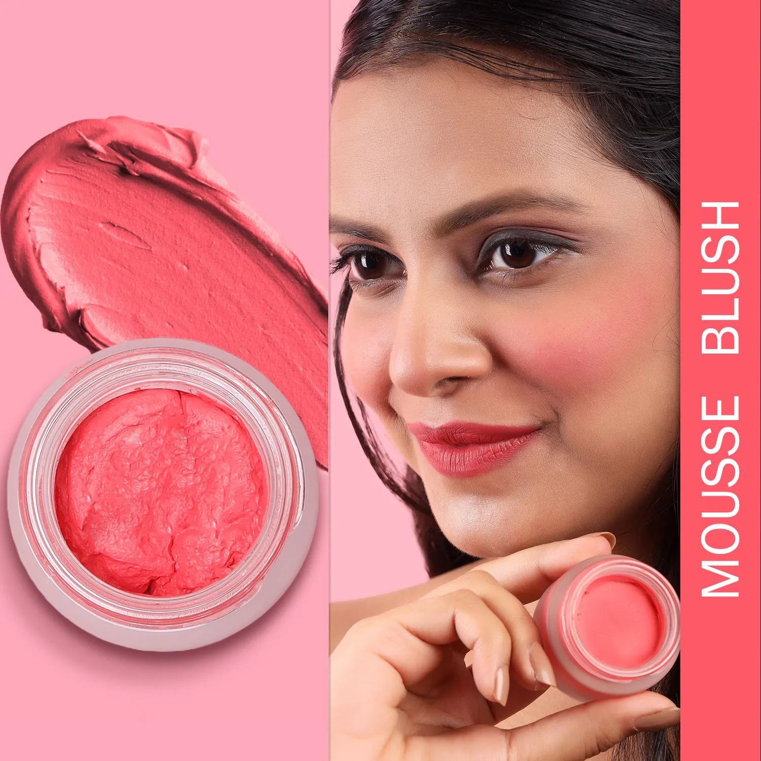 NY Bae Mousse Blush - Orange Sunset 05 (10 gm) | Orange | Creamy Matte | Natural Matte Finish | Highly Pigmented | Lightweight | Satin Soft Feel | Super Blendable | All Skin Types