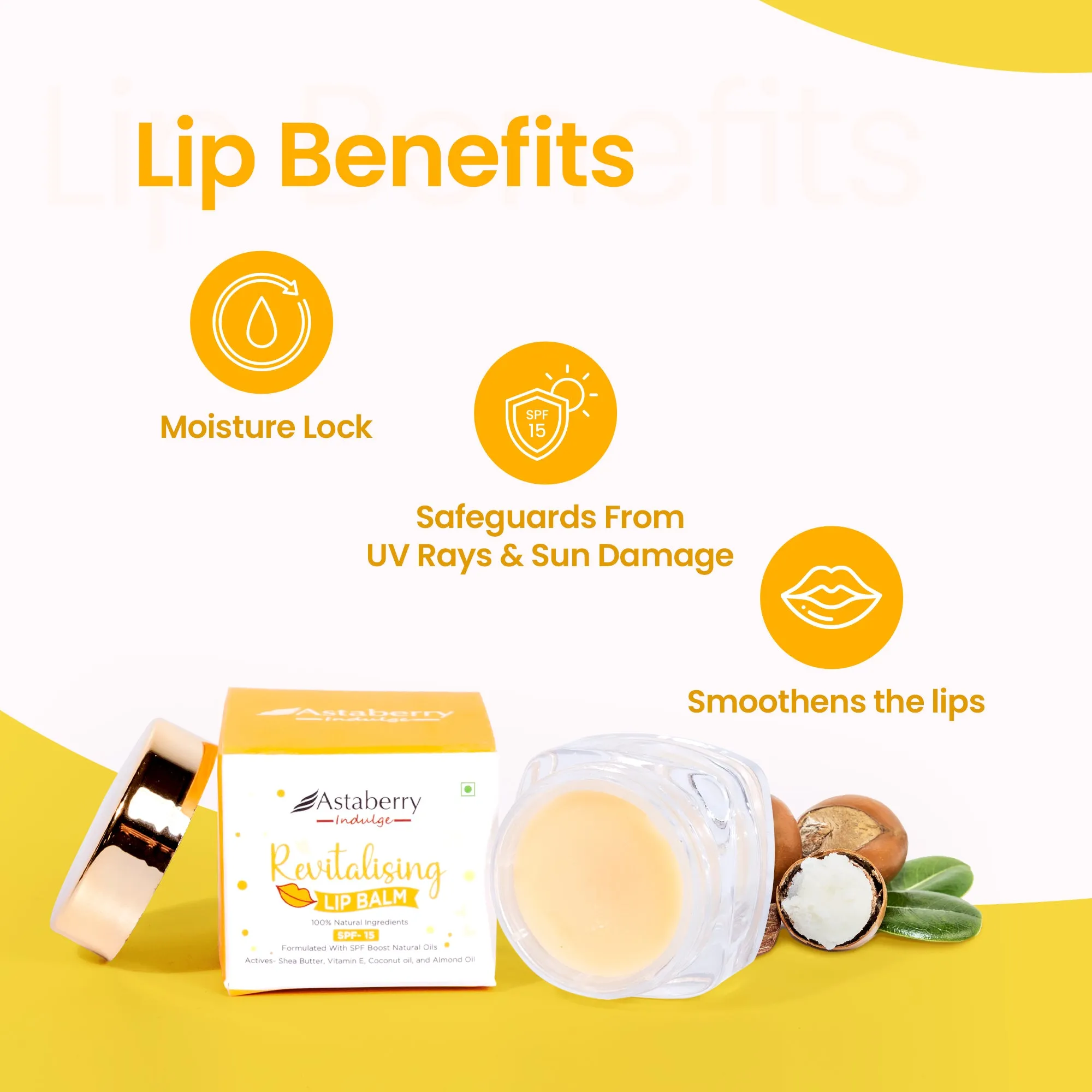 Revitalizing Lip Balm with SPF 15 for Dry & Chapped Lips - 8G