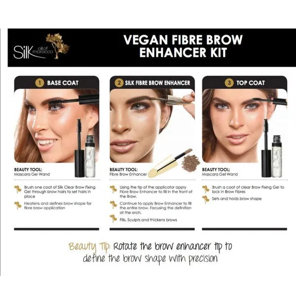 Silk Oil of Morocco Vegan Fibre Brow Enhancer Kit