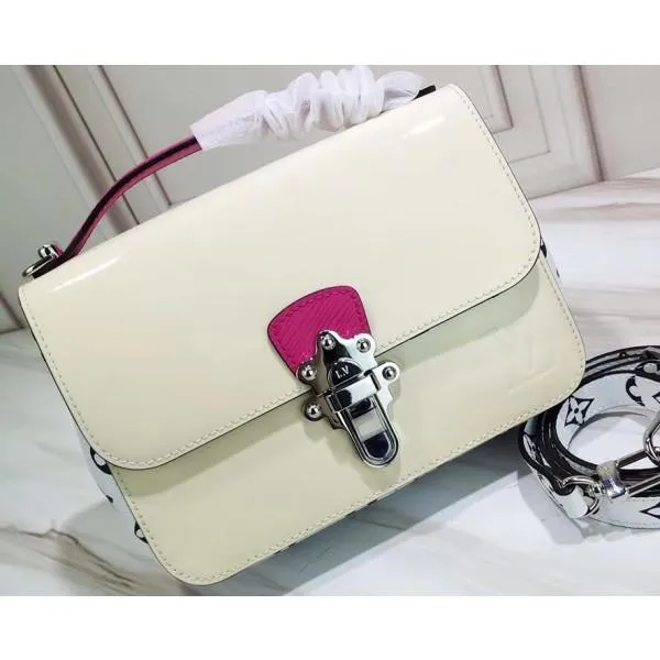 Smooth Vernis Patent Leather Cherrywood Bb Bag M53632 Beige 2019