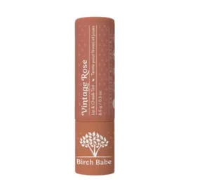 Vintage Rose Lip and Cheek Tint by Birch Babe – Matte, Natural, and Kid-Safe Tint